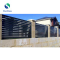 Aluminum Horizontal Slat Residential Garden Fence with modern design for home and garden